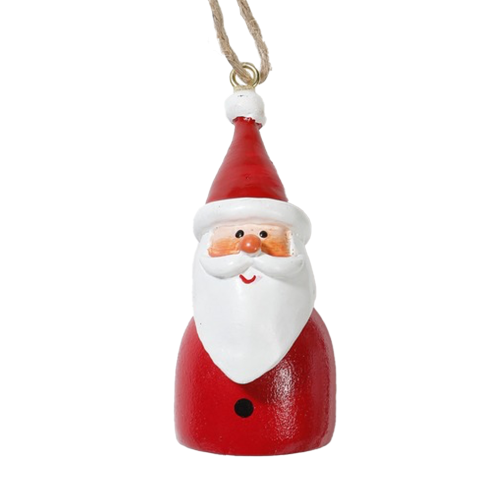 Inge Glas kerstornament - Kerstman - Met bel