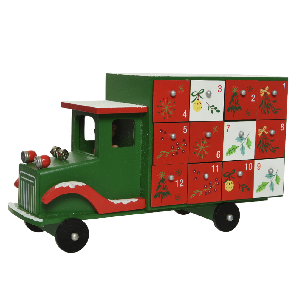 Houten adventskalender - Truck