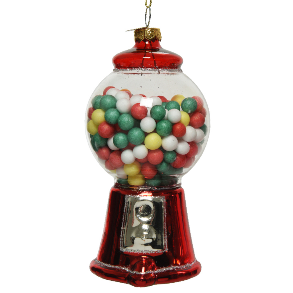 Decoris kerstornament - Kauwgomballen automaat