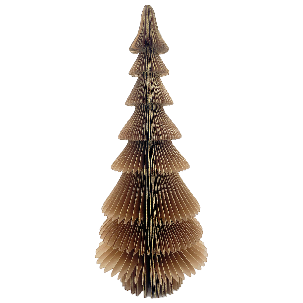 Only Natural papieren kerstboom - Goud