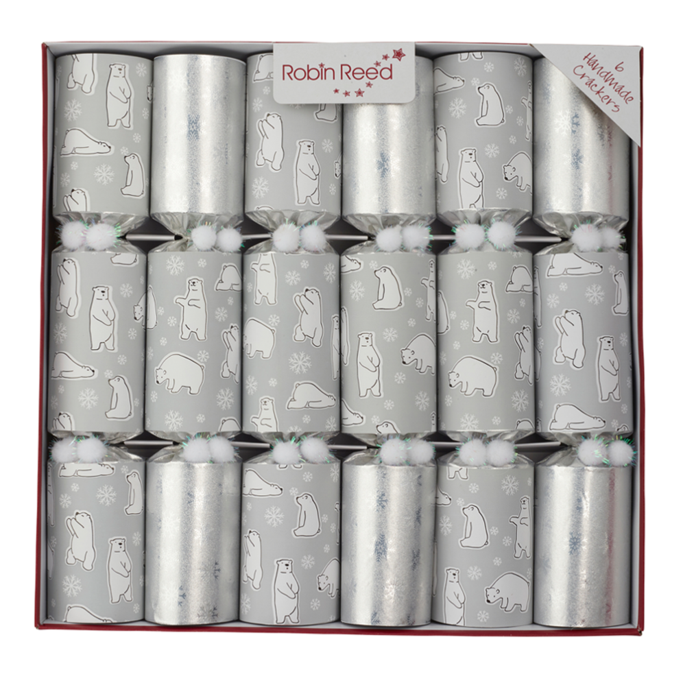 Christmas crackers - Racing polar bear - Set van 6