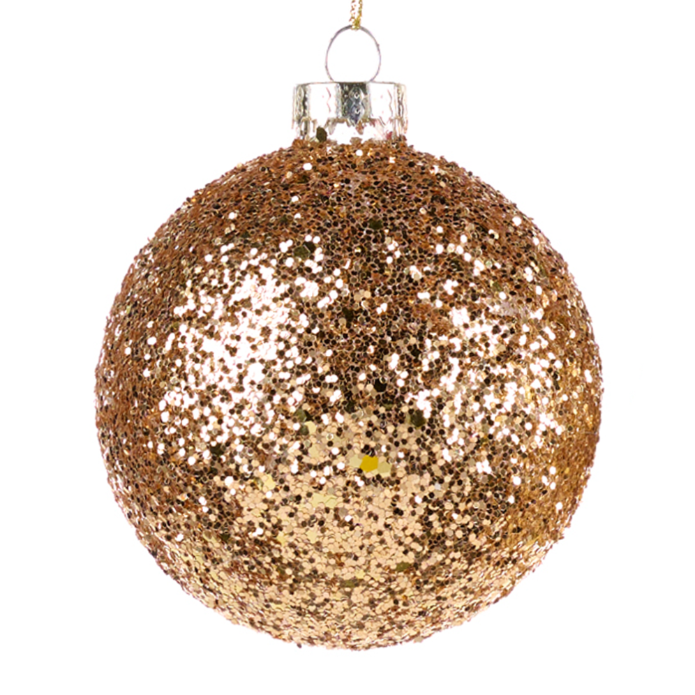 Goodwill kerstbal - Met glitters - 8cm