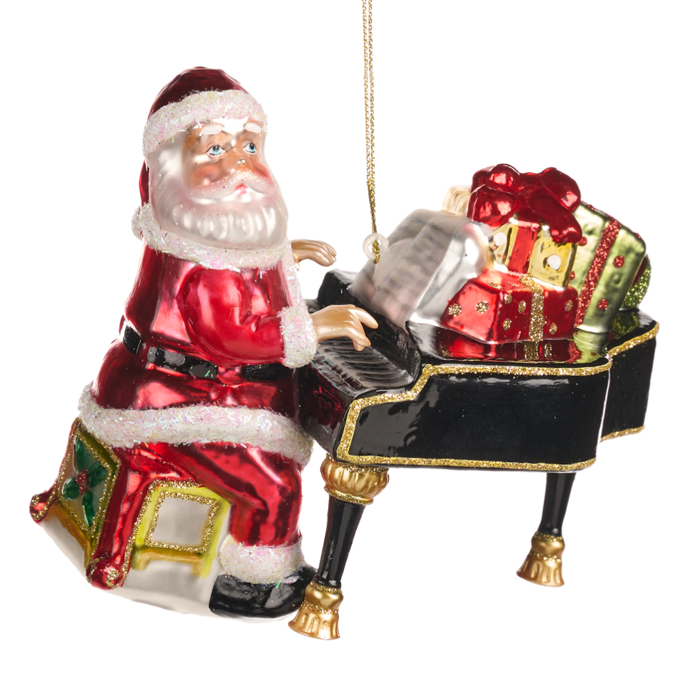 Goodwill kerstornament - Kerstman met piano