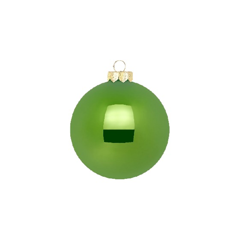 Inge Glas glazen kerstballen - Set van 12 - Blauw en groen - 8cm