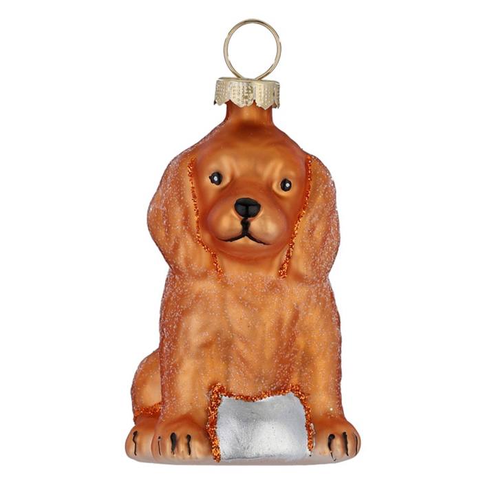 Inge Glas kerstornament - Hond