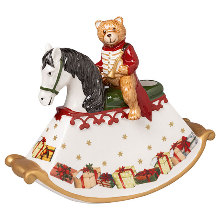 Villeroy & Boch schommelpaard - Met teddybeer