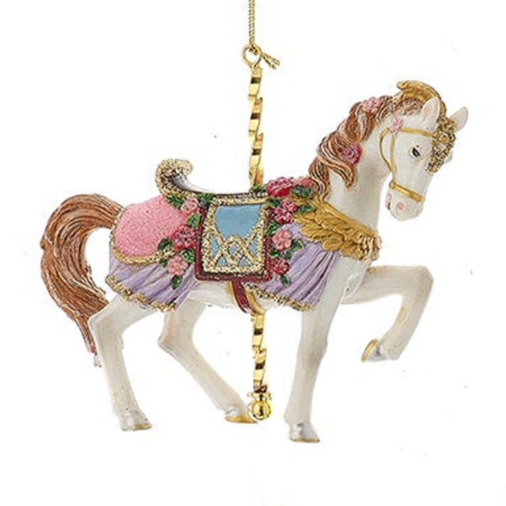 Kurt Adler kerstornament - Carrousel paard