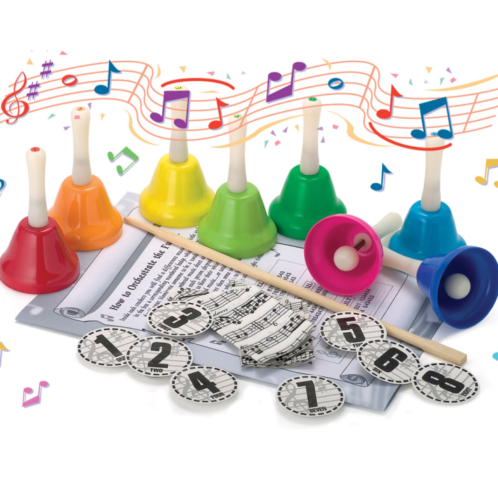 Christmas crackers - Hand bells - Set van 8