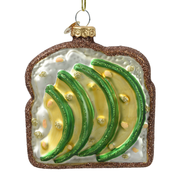 Decoris kerstornament - Avocado sandwich