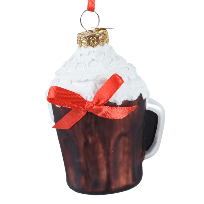 Decoris kerstornament - Chocolademelk met slagroom