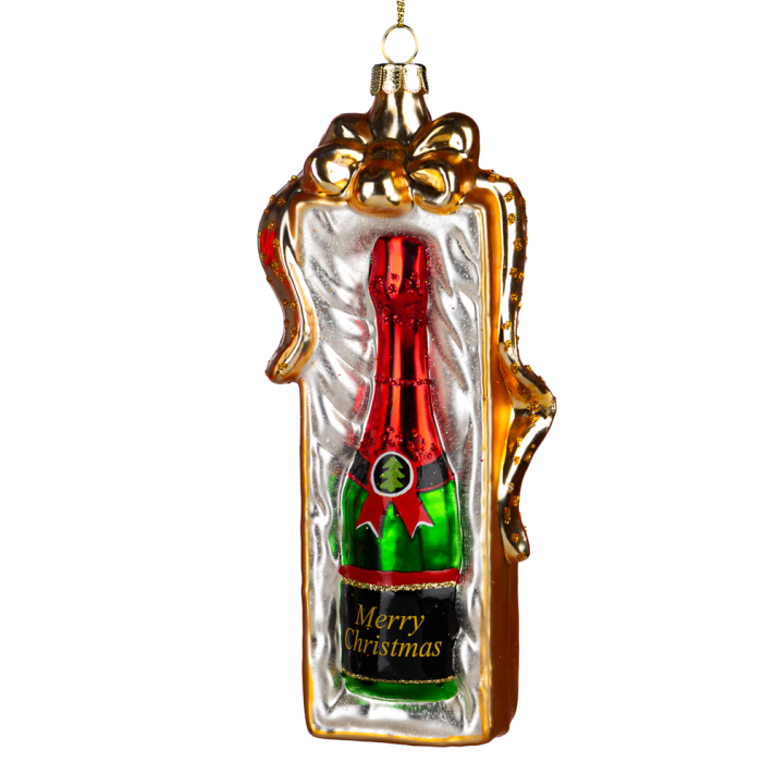 Goodwill kerstornament - Champagnefles