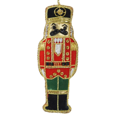 Decoris kerstornament - Notenkraker - Met kralen