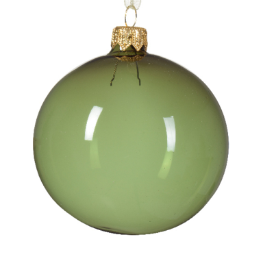 Decoris kerstbal - Groen - 8cm