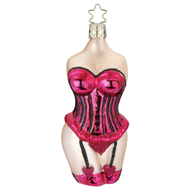 Inge Glas kerstornament - Sexy vrouwentorso