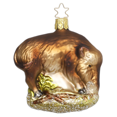 Inge Glas kerstornament - Wild zwijn