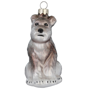 Inge Glas kerstornament - Schnauzer