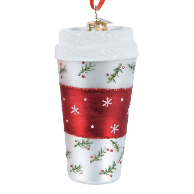 Decoris kerstornament - Koffiebeker