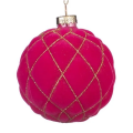 Goodwill kerstbal - Met fluweel - 8 cm