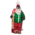 Goodwill kerstornament - Kerstman met skies